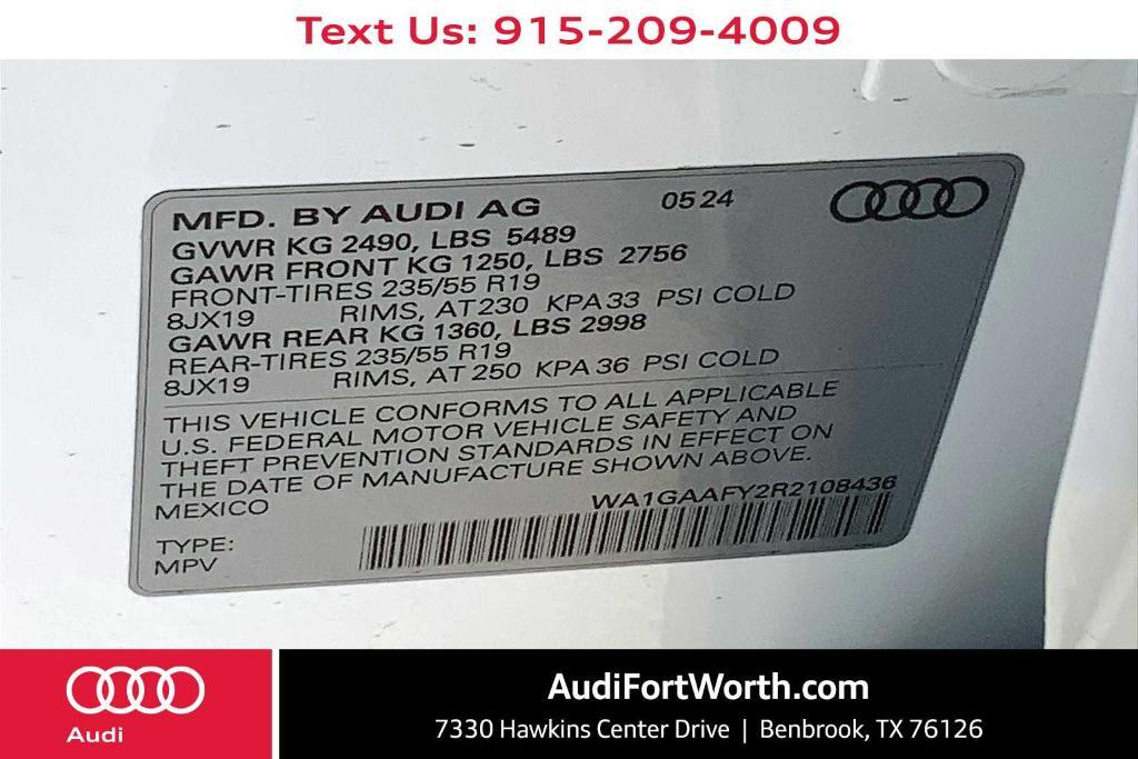 new 2024 Audi Q5 car, priced at $52,495