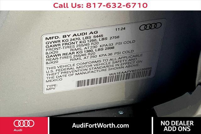 new 2025 Audi Q5 car, priced at $60,200