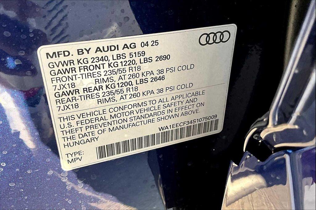 new 2025 Audi Q3 car, priced at $43,844