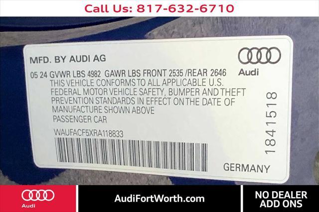 new 2024 Audi A5 Sportback car, priced at $57,340