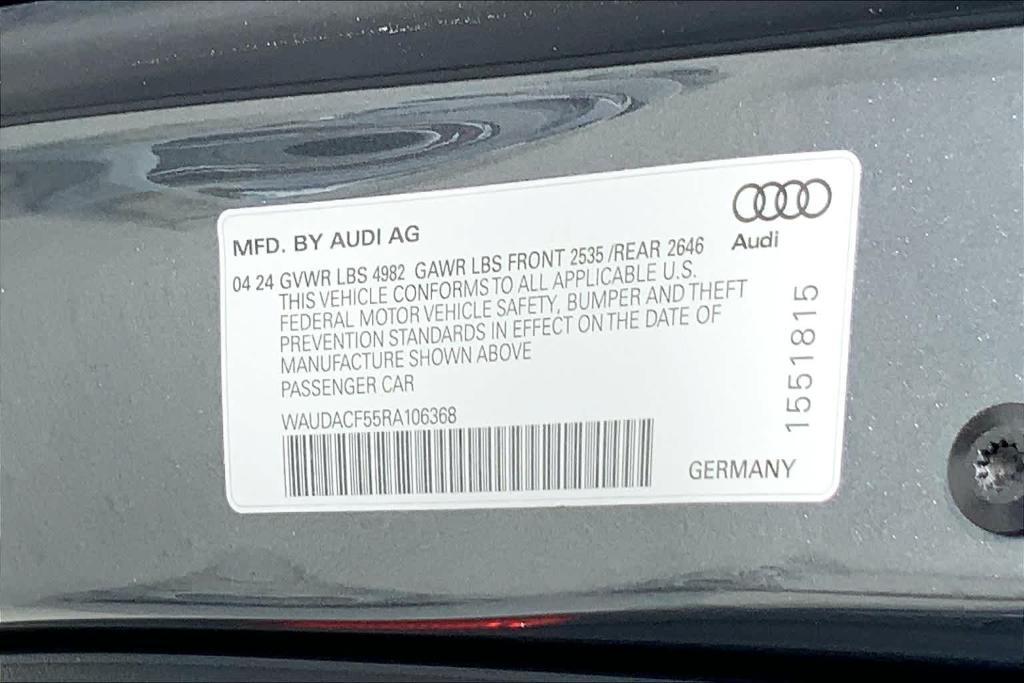 new 2024 Audi A5 Sportback car, priced at $47,740