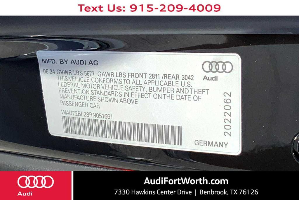 new 2024 Audi A6 car, priced at $76,215