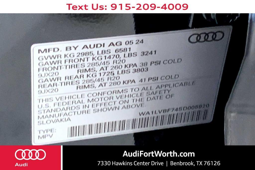 new 2025 Audi Q7 car, priced at $75,925