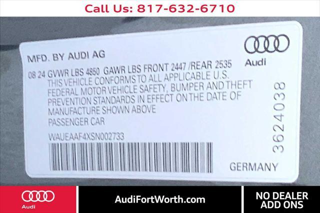 new 2025 Audi A4 car, priced at $51,125