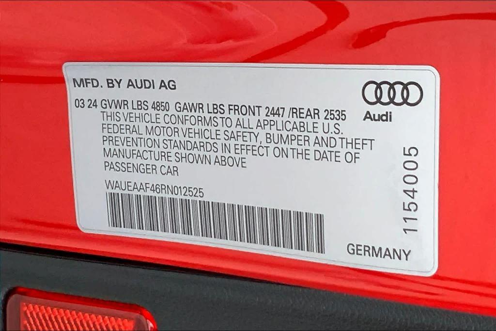 new 2024 Audi A4 car, priced at $50,015