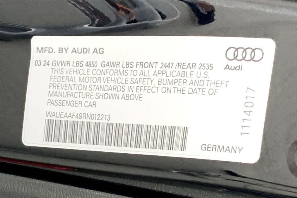 new 2024 Audi A4 car, priced at $49,704