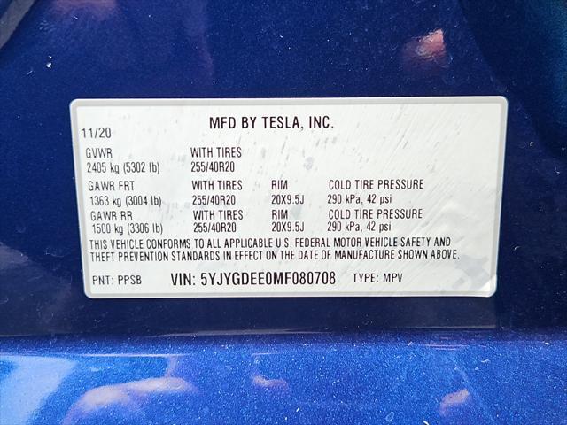 used 2021 Tesla Model Y car, priced at $27,387