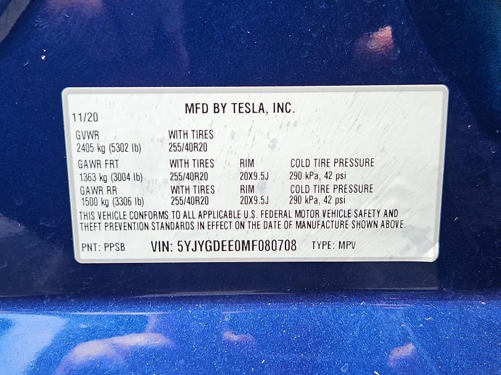 used 2021 Tesla Model Y car, priced at $27,387