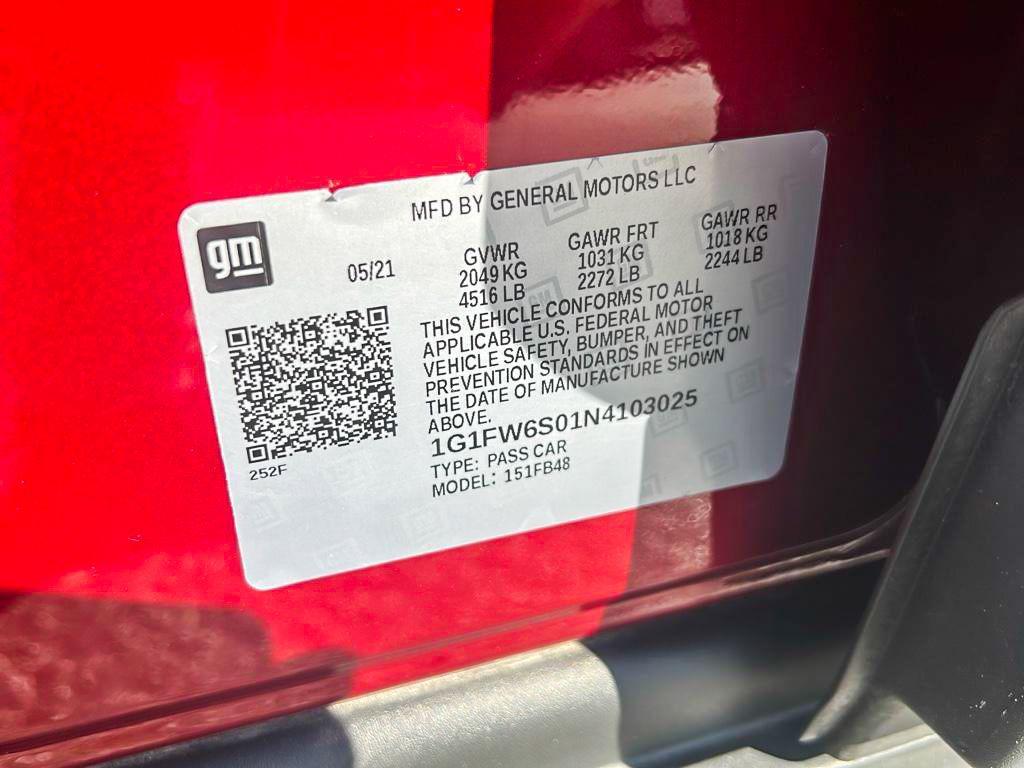 used 2022 Chevrolet Bolt EV car, priced at $13,397