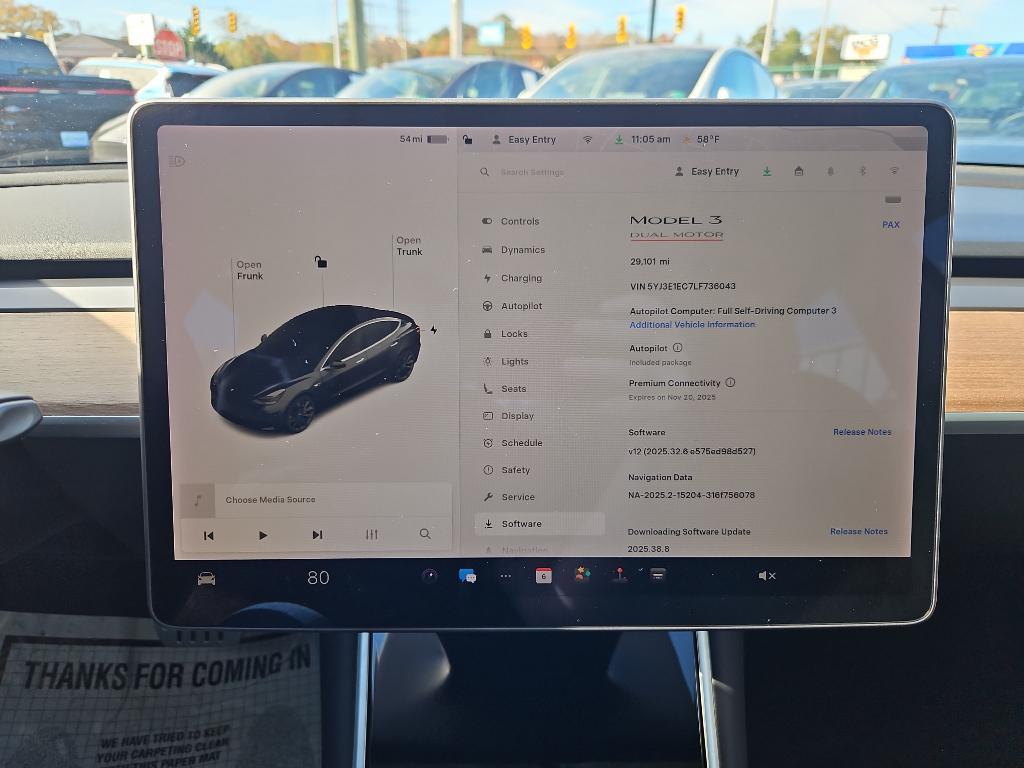 used 2020 Tesla Model 3 car, priced at $25,998