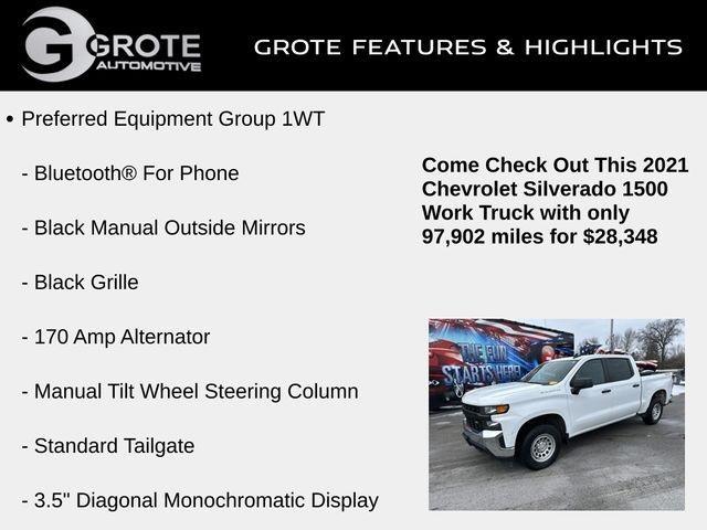 used 2021 Chevrolet Silverado 1500 car, priced at $28,992