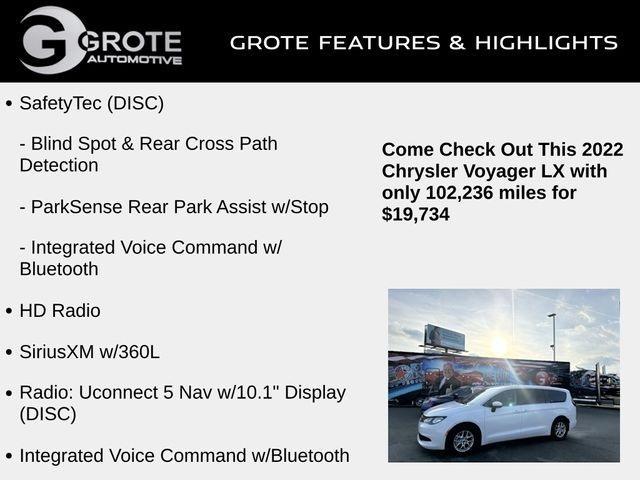 used 2022 Chrysler Voyager car, priced at $19,170