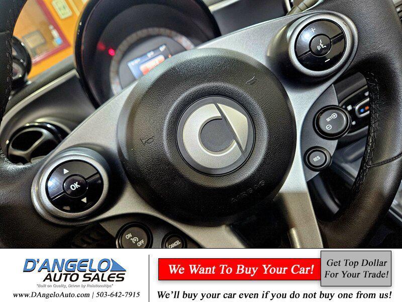 used 2017 smart ForTwo car, priced at $15,900