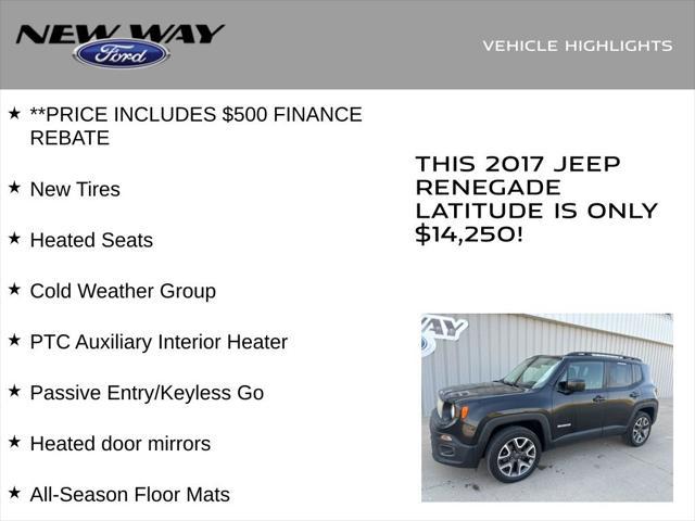 used 2017 Jeep Renegade car, priced at $14,250