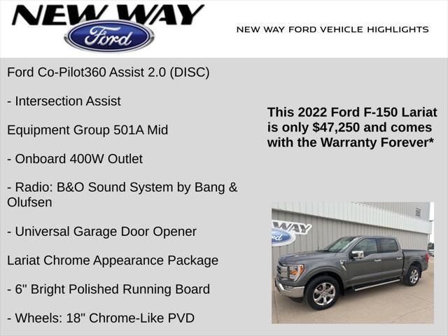 used 2022 Ford F-150 car, priced at $47,250