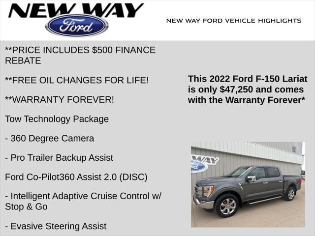 used 2022 Ford F-150 car, priced at $47,250