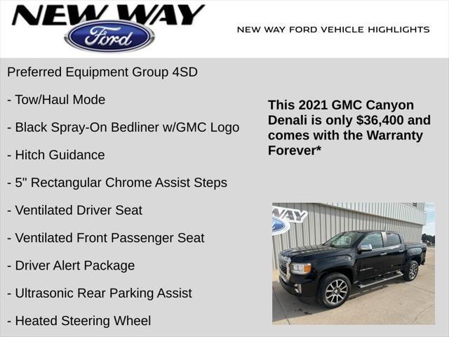 used 2021 GMC Canyon car, priced at $36,400