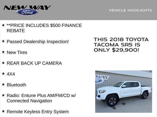 used 2018 Toyota Tacoma car, priced at $29,900