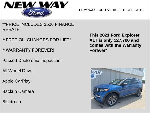 used 2021 Ford Explorer car, priced at $27,700