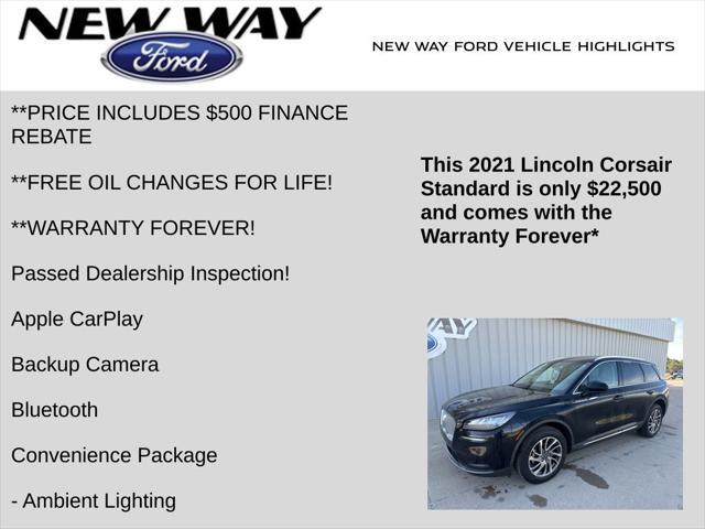 used 2021 Lincoln Corsair car, priced at $22,500