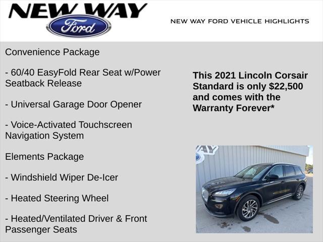 used 2021 Lincoln Corsair car, priced at $22,500