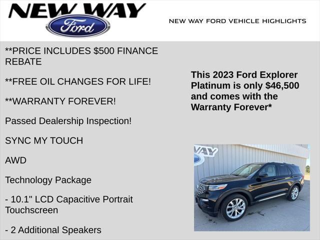 used 2023 Ford Explorer car, priced at $46,500