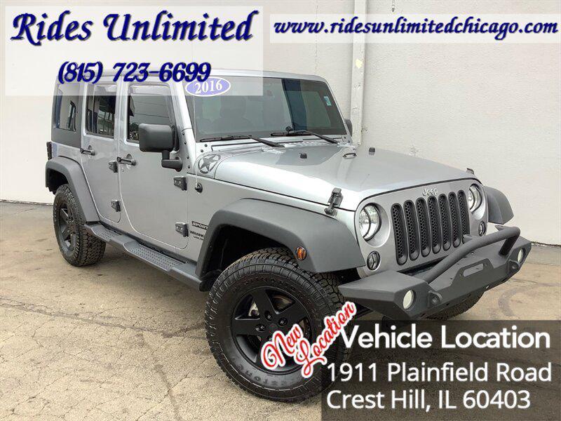 used 2016 Jeep Wrangler Unlimited car, priced at $16,795