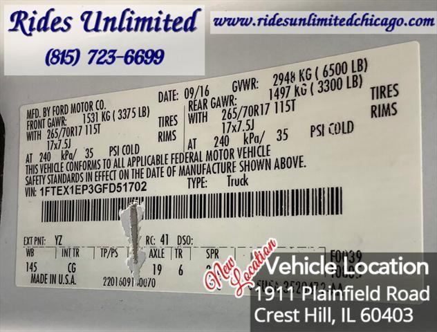 used 2016 Ford F-150 car, priced at $11,995
