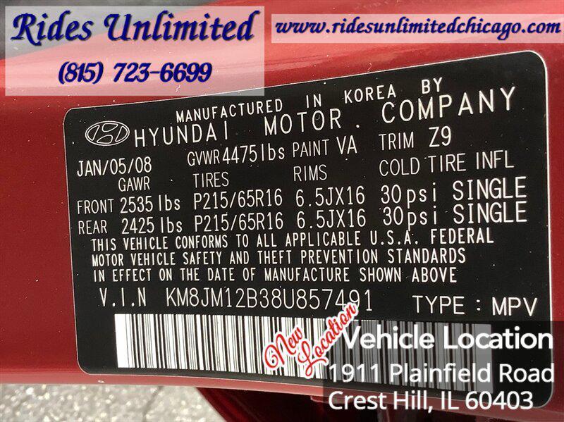used 2008 Hyundai Tucson car, priced at $4,295