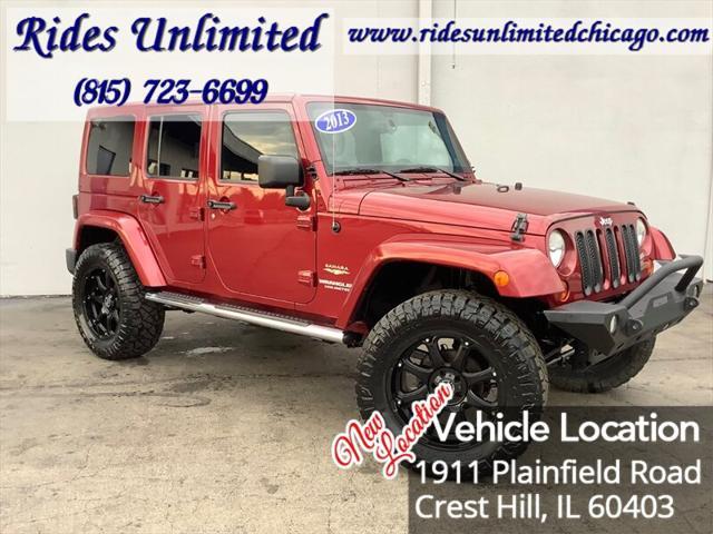 used 2013 Jeep Wrangler Unlimited car, priced at $20,995