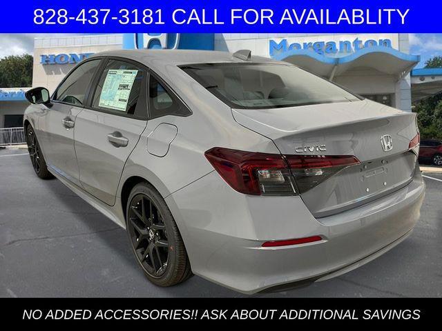 new 2026 Honda Civic car, priced at $27,200