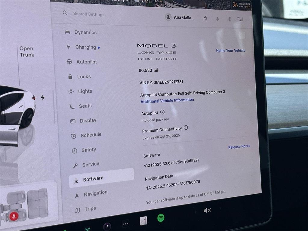 used 2022 Tesla Model 3 car, priced at $22,551