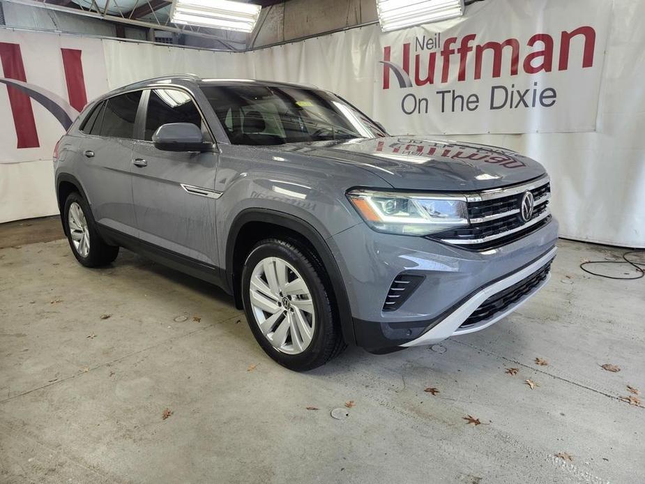 used 2021 Volkswagen Atlas Cross Sport car, priced at $26,633