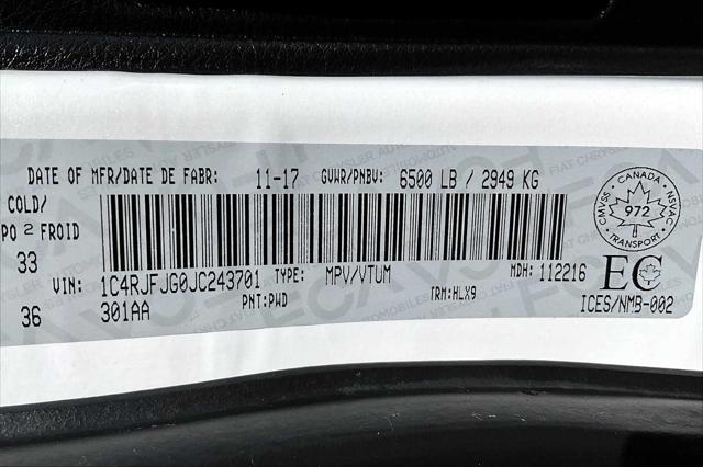 used 2018 Jeep Grand Cherokee car, priced at $23,388