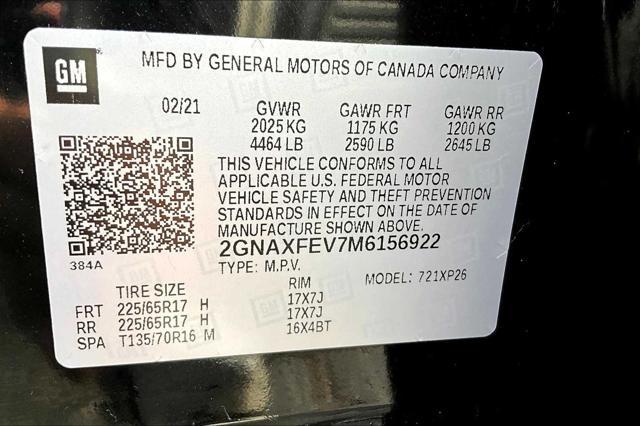 used 2021 Chevrolet Equinox car, priced at $15,888