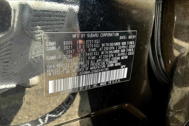 used 2021 Subaru Ascent car, priced at $19,999