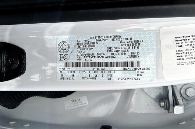 used 2022 Ford F-150 car, priced at $45,999