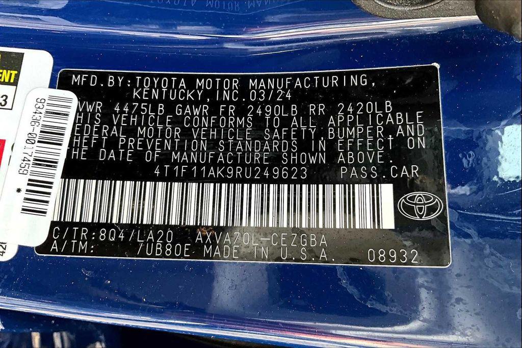 used 2024 Toyota Camry car, priced at $25,988