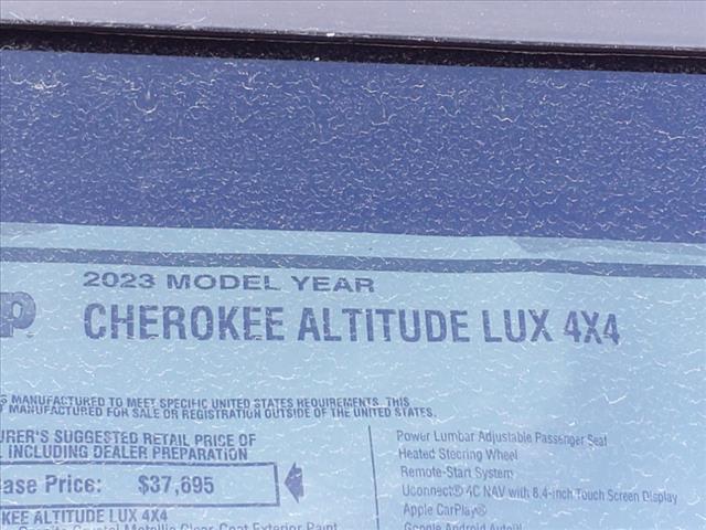 new 2023 Jeep Cherokee car, priced at $35,627