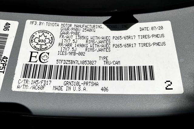 used 2020 Toyota Tacoma car, priced at $34,888