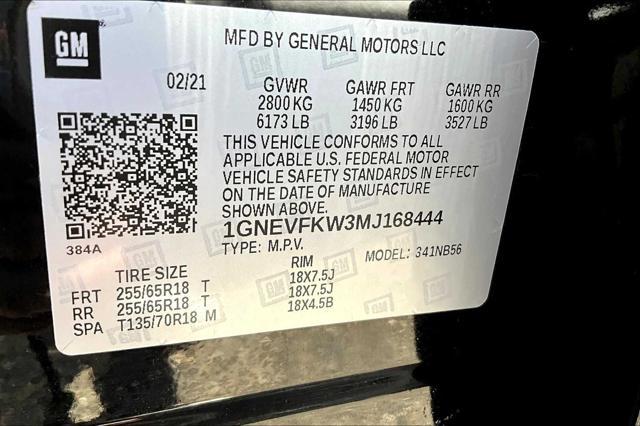 used 2021 Chevrolet Traverse car, priced at $21,888