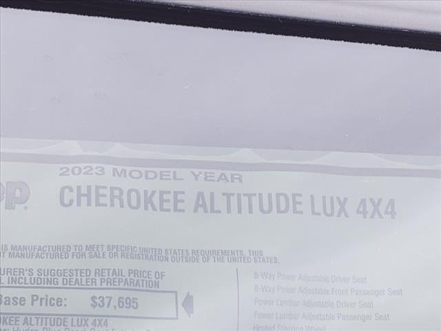 new 2023 Jeep Cherokee car, priced at $29,999