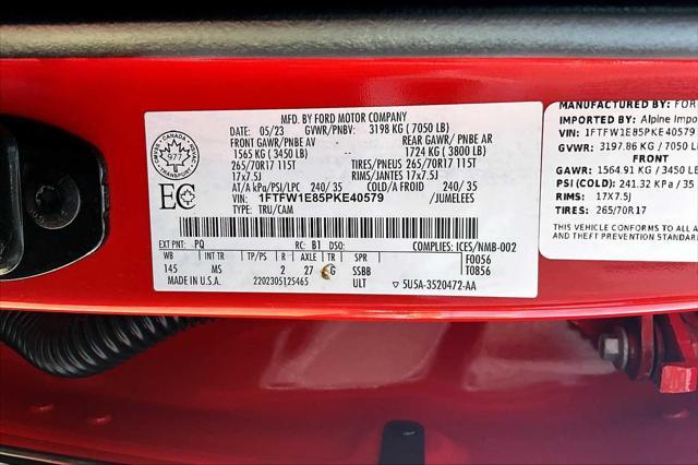 used 2023 Ford F-150 car, priced at $39,999
