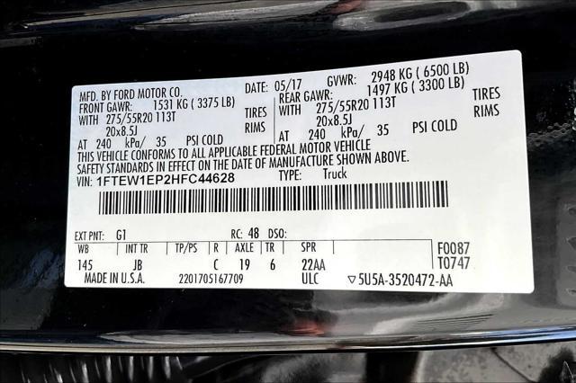 used 2017 Ford F-150 car, priced at $25,688