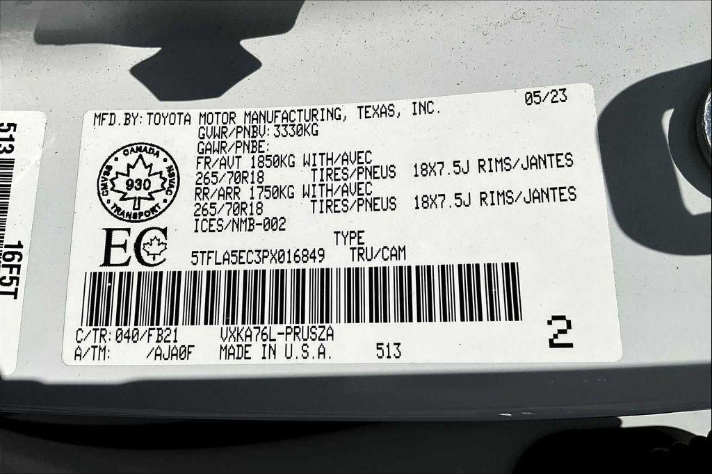 used 2023 Toyota Tundra car, priced at $41,788