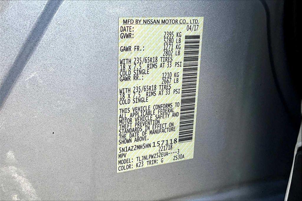 used 2017 Nissan Murano car, priced at $10,888