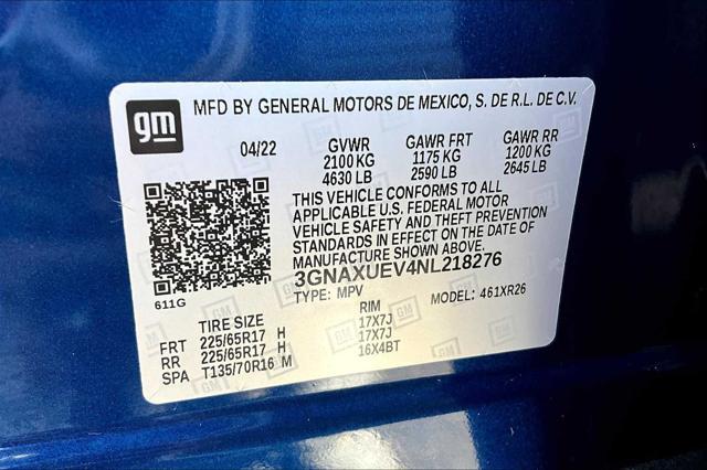 used 2022 Chevrolet Equinox car, priced at $21,888