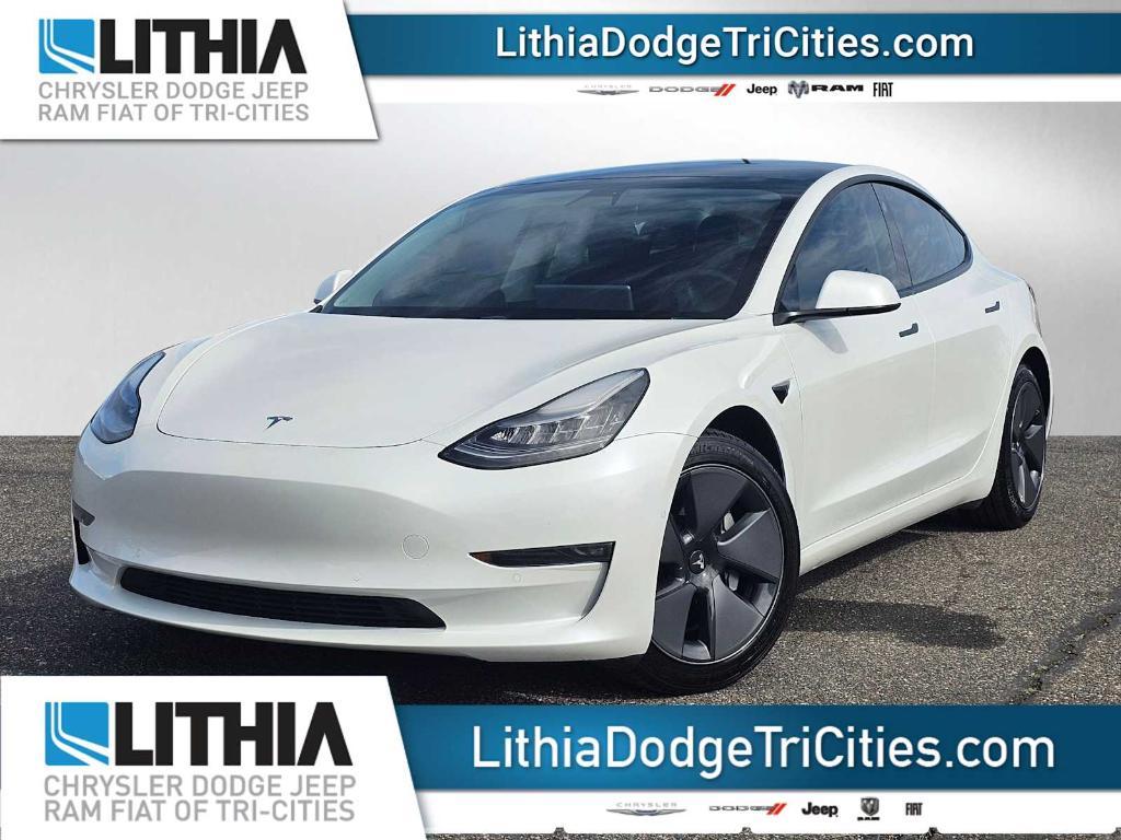 used 2021 Tesla Model 3 car, priced at $27,999