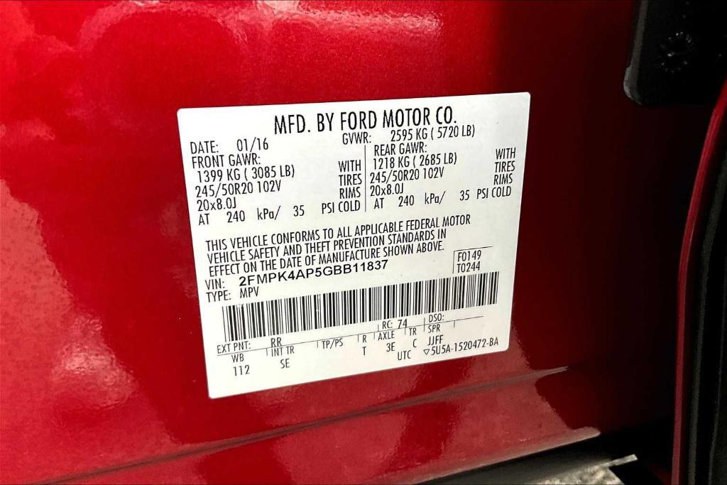 used 2016 Ford Edge car, priced at $12,498