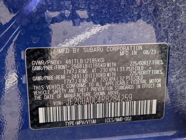 used 2024 Subaru Crosstrek car, priced at $27,981